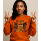 Happy HalloThanksmas Women’s Graphic Tee – Halloween, Thanksgiving & Christmas Afrocentric Design
