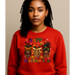 Happy HalloThanksmas Women’s Graphic Tee – Halloween, Thanksgiving & Christmas Afrocentric Design