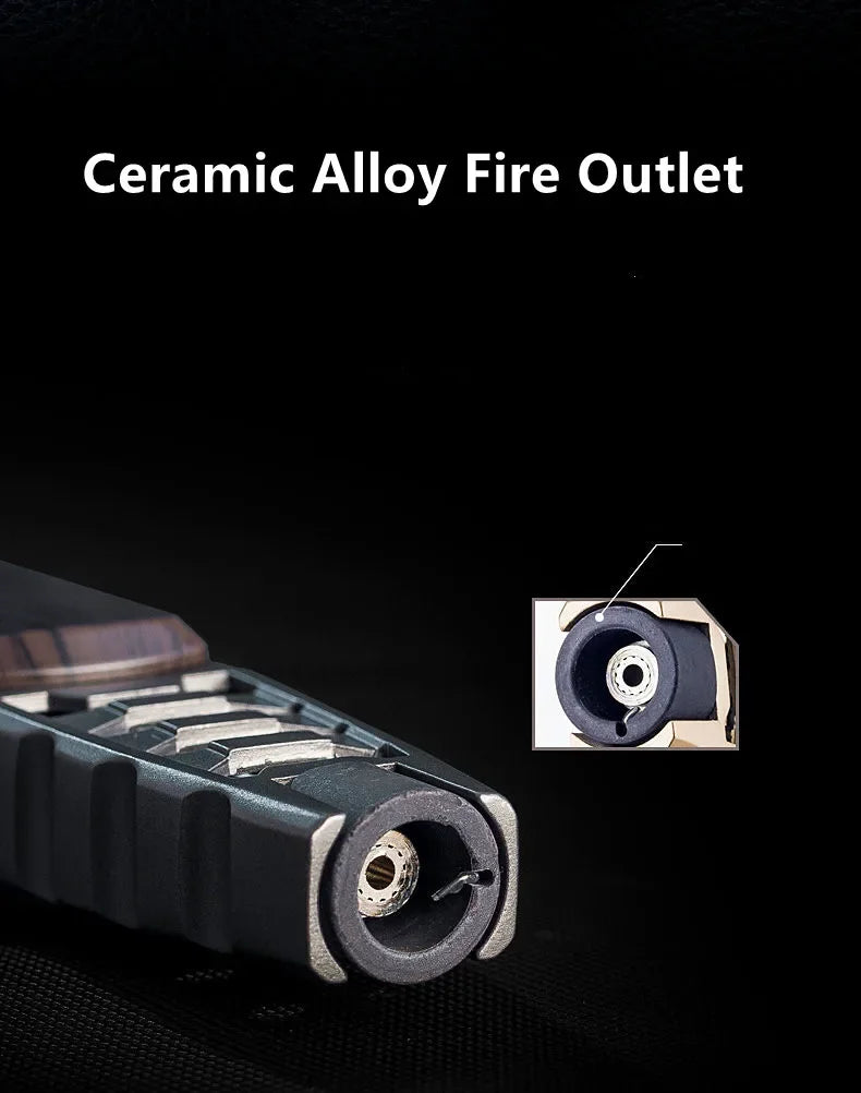 Hot JOBON outdoor wind turbine torch large spray gun metal blue flame direct butane gas lighter kitchen barbecue high-end gift