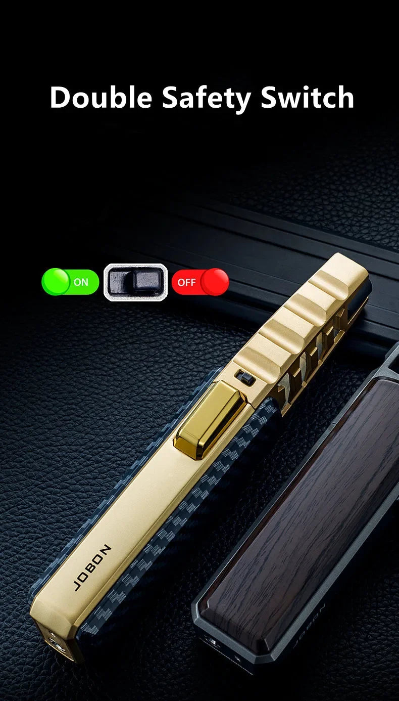 Hot JOBON outdoor wind turbine torch large spray gun metal blue flame direct butane gas lighter kitchen barbecue high-end gift