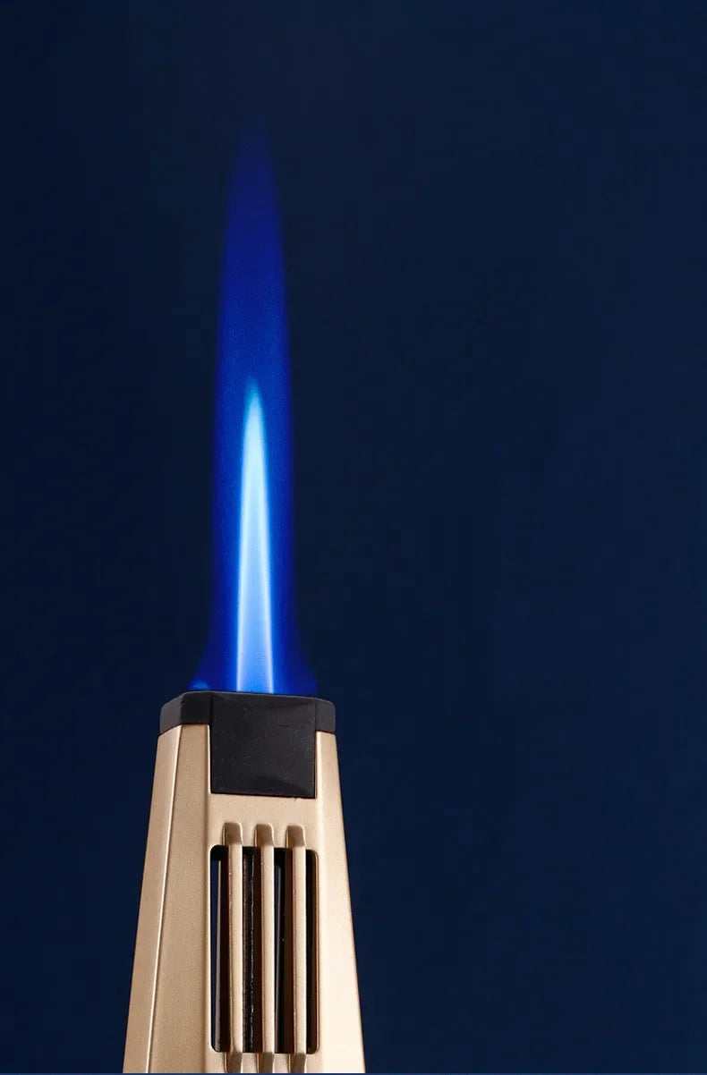 Hot JOBON outdoor wind turbine torch large spray gun metal blue flame direct butane gas lighter kitchen barbecue high-end gift