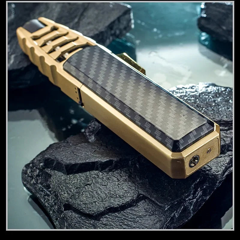 Hot JOBON outdoor wind turbine torch large spray gun metal blue flame direct butane gas lighter kitchen barbecue high-end gift