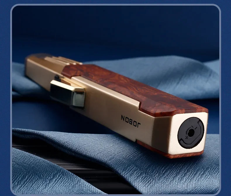 Hot JOBON outdoor wind turbine torch large spray gun metal blue flame direct butane gas lighter kitchen barbecue high-end gift