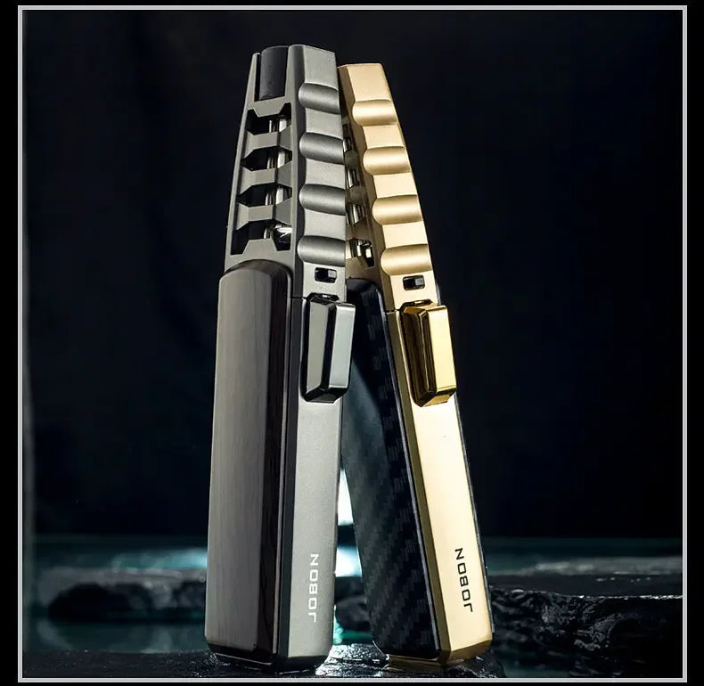 Hot JOBON outdoor wind turbine torch large spray gun metal blue flame direct butane gas lighter kitchen barbecue high-end gift