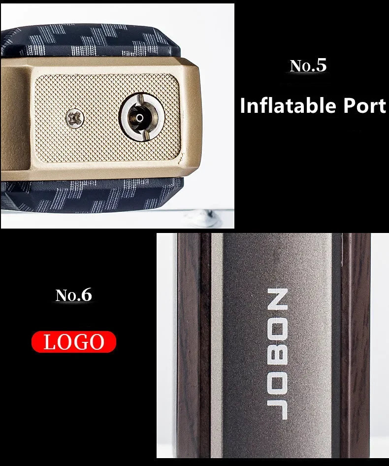 Hot JOBON outdoor wind turbine torch large spray gun metal blue flame direct butane gas lighter kitchen barbecue high-end gift